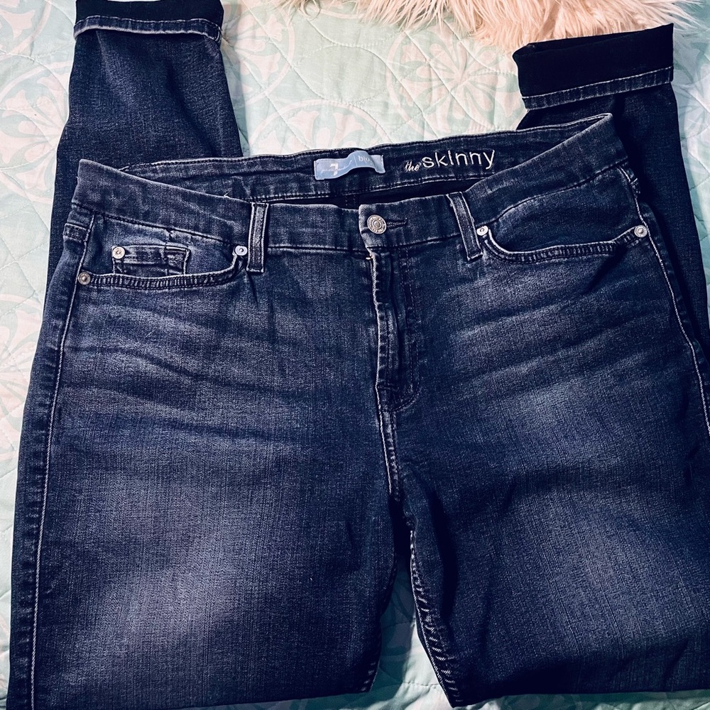 7FAM skinny stretchy jeans